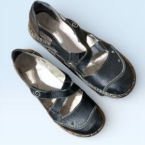 Daisy Mary Jane Black Leather Shoes